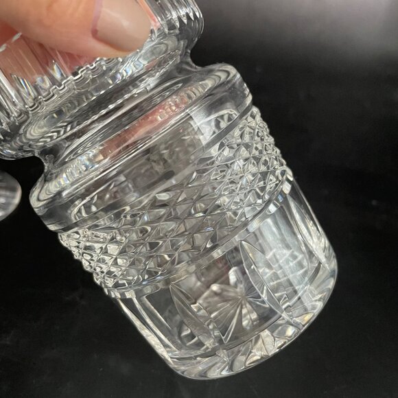 Vintage Waterford Crystal Castlemaine Jam Jelly Honey Jar Signed w/ Lid 4 5/8" - Picture 3 of 10